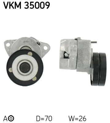 Обтящна ролка, пистов ремък SKF